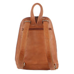 MILLENI LEATHER BACKPACK - COGNAC