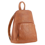 MILLENI LEATHER BACKPACK - COGNAC