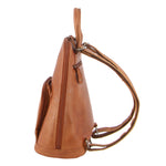 MILLENI LEATHER BACKPACK - COGNAC