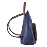 INDIGO & CHESTNUT LEATHER BACKPACK