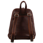 CHESTNUT BROWN LEATHER BACKPACK