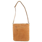MILLENI NAPPA LEATHER CROSS BODY HANDBAG - CARAMEL
