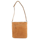 MILLENI NAPPA LEATHER CROSS BODY HANDBAG - CARAMEL