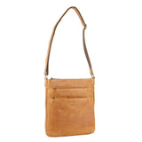 MILLENI NAPPA LEATHER CROSS BODY HANDBAG - CARAMEL