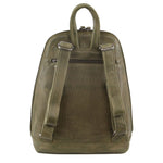 MILLENI LEATHER BACKPACK -- OLIVE