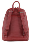 MILLENI LEATHER BACKPACK - RED