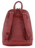 MILLENI LEATHER BACKPACK - RED