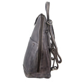 MILLENI LEATHER BACKPACK - SLATE