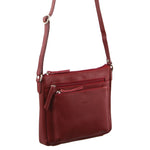 MILLENI RED NAPPA LEATHER HANDBAG