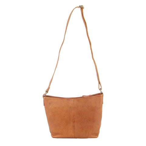 Milleni Nappa Leather Crossbody Bag - Cognac