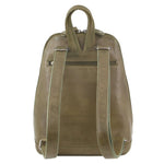MILLENI LEATHER BACKPACK - OLIVE