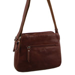 MILLENI CHESTNUT NAPPA LEATHER HANDBAG