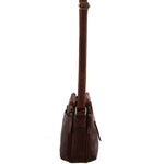 MILLENI CHESTNUT NAPPA LEATHER HANDBAG
