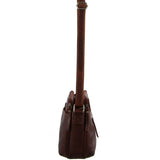 MILLENI CHESTNUT NAPPA LEATHER HANDBAG