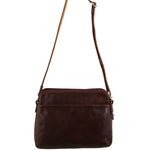MILLENI CHESTNUT NAPPA LEATHER HANDBAG