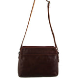 MILLENI CHESTNUT NAPPA LEATHER HANDBAG