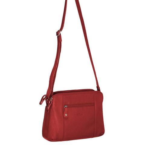 MILLENI RED NAPPA LEATHER HANDBAG