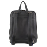 MILLENI NAPPA LEATHER TWIN ZIP BACKPACK - STEEL GREY
