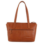 MILLENI NAPPA LEATHER SHOULDER BAG - COGNAC