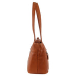 MILLENI NAPPA LEATHER SHOULDER BAG - COGNAC