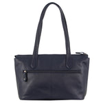 MILLENI NAPPA LEATHER SHOULDER BAG - NAVY