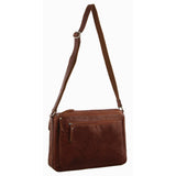 MILLENI CHESTNUT NAPPA LEATHER HANDBAG