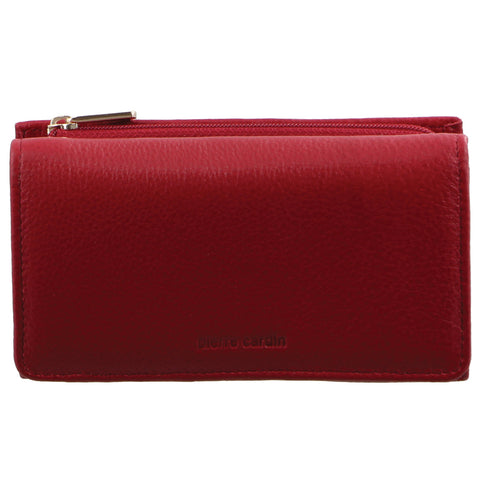 PIERRE CARDIN RED LEATHER WALLET