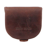 PIERRE CARDIN BROWN LEATHER COIN PURSE