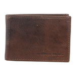 PIERRE CARDIN COGNAC MEN'S LEATHER CARD HOLDER