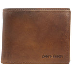 PIERRE CARDIN COGNAC MEN'S LEATHER WALLET