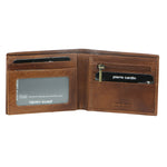 PIERRE CARDIN COGNAC MEN'S LEATHER WALLET