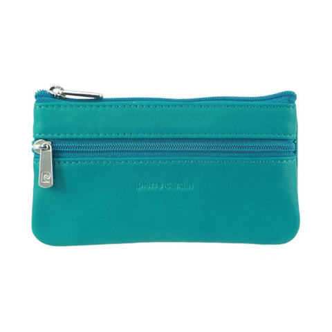 PIERRE CARDIN TURQUOISE  LEATHER COIN PURSE