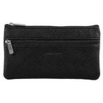 PIERRE CARDIN BLACK LEATHER PHONE WALLET