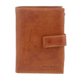 PIERRE CARDIN LEATHER WALLET -- COGNAC
