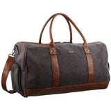 PIERRE CARDIN BLACK CANVAS DUFFEL BAG