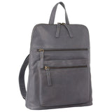 PIERRE CARDIN URBAN LEATHER LADIES BACKPACK - SLATE GREY