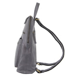 PIERRE CARDIN URBAN LEATHER LADIES BACKPACK - SLATE GREY