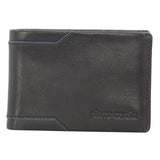 PIERRE CARDIN SOFT ITALIAN LEATHER MENS WALLET - BLACK