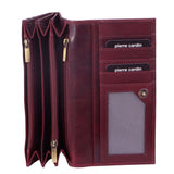 PIERRE CARDIN CHERRY LEATHER WALLET