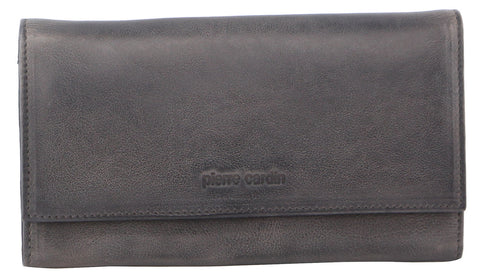 PIERRE CARDIN SLATE GREY LEATHER WALLET