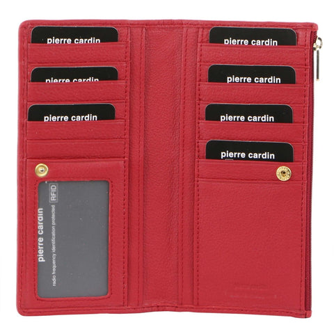 PIERRE CARDIN RED LEATHER WALLET – Tom Bridget Boutique