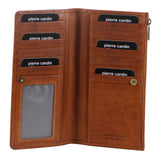 PIERRE CARDIN LEATHER WALLET - COGNAC