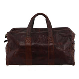 Pierre Cardin Rustic Chestnut Leather Duffel Bag