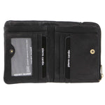 PIERRE CARDIN BLACK WOVEN LEATHER WALLET