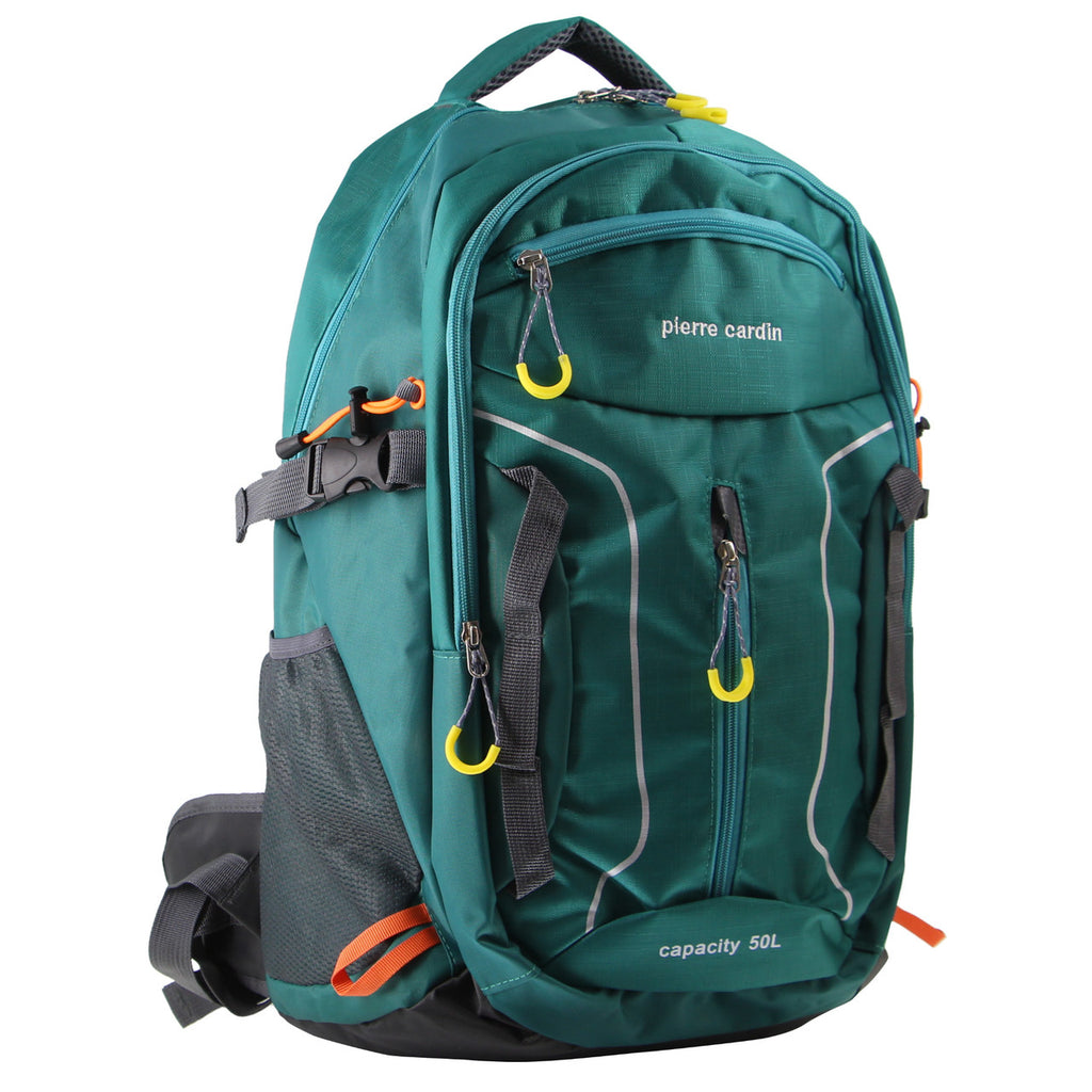 PIERRE CARDIN NYLON TRAVEL SPORTS BACKPACK W RFID POCKET GREEN Tom Bridget Boutique