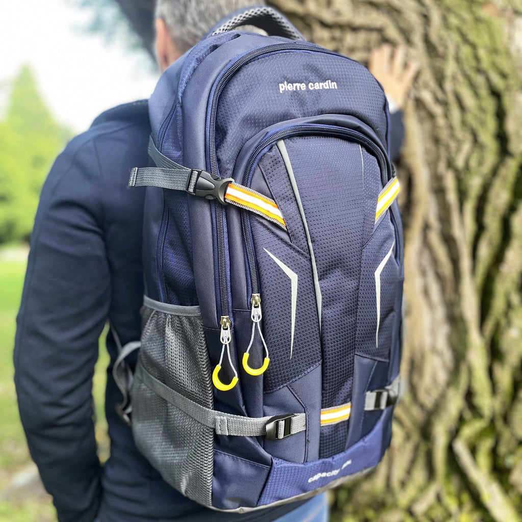 PIERRE CARDIN NYLON SPORT TRAVEL BACKPACK NAVY Tom Bridget