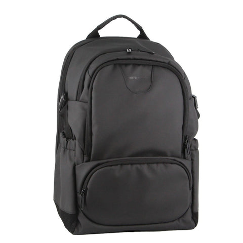 PIERRE CARDIN TRAVEL & BUSINESS BACKPACK WITH USB PORT - BLACK