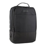 PIERRE CARDIN BUSINESS & TRAVEL BACKPACK WITH USB PORT - BLACK