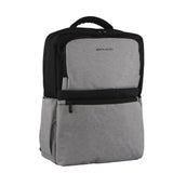 PIERRE CARDIN LIGHTWEIGHT TRAVEL & BUSINESS BACKPACK WITH USB PORT - GREY