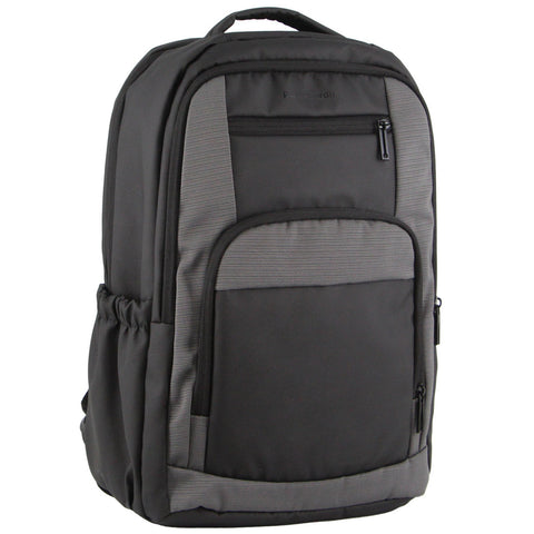 PIERRE CARDIN TRAVEL & BUSINESS BACKPACK WITH BUILT-IN USB PORT - GREY